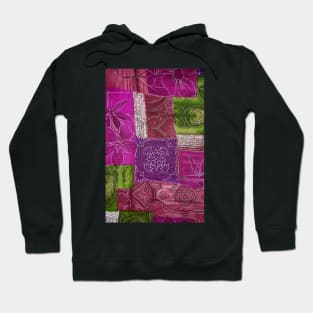 Pink Fabric Texture Hoodie